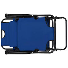 Festnight 2 pz Sedie a Sdraio Pieghevole da Giardino per Esterno con Poggiapiedi Blu/Nero/Rosso/Grigio/Marrone,Lettini Prendisole Pieghevoli Esterno con Poggiapiedi