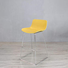 Sgabelli da Bar Sgabelli da Bar, Sedie Bar con Retrobanco Sgabello con Metal poggiapiedi for Pub Altezza Home Bar Kitchen (Color : Sliver+Yellow, Size : 30inch)
