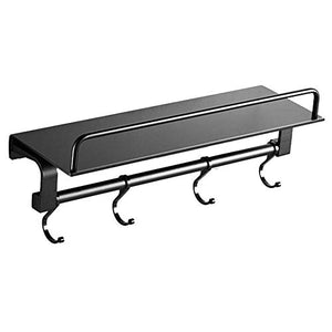 Mensola da bagno, mensola portaoggetti - Doccia Rack Standing Shower Caddy antiruggine in acciaio inossidabile for la cucina con il tovagliolo della guida (Dimensioni: 50x12.5x12cm) partizione Bagno