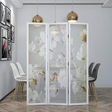 Room Screen Even Schermi protettivi per la Privacy del Balcone, Decorazione per Lo Schermo di Fiori di Magnolia Bianca Fresca ed Elegante, Adatta per Camera da Letto, Soggiorno, Veranda