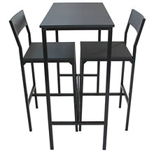 yelloo Set Tavolo Bar e 2 SGABELLI Arredamento MOBILI Cucina H.96cm Set LIGNANO