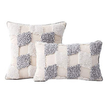 Federa per cuscino in stile tribale boho intrecciato con nappe a righe
