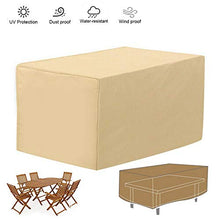 Copertura Mobili da Giardino 90x90x40cm, Copri Tavolo da Esterno Rettangolare, Copertura Impermeabile, Resistente alla Polvere, per Tavolo E Sedie da Esterni Oxford