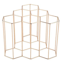 BYARSS Portabottiglie per Vino, Forma Geometrica Moderna Portabottiglie per Vino Simpe Portabottiglie in Metallo per casa Portabottiglie per Vino compatte Espositore per ripiano