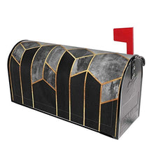 Copertura magnetica per cassetta delle lettere a forma di esagoni di carbone per decorazione da giardino, dimensioni standard 53 x 45 cm