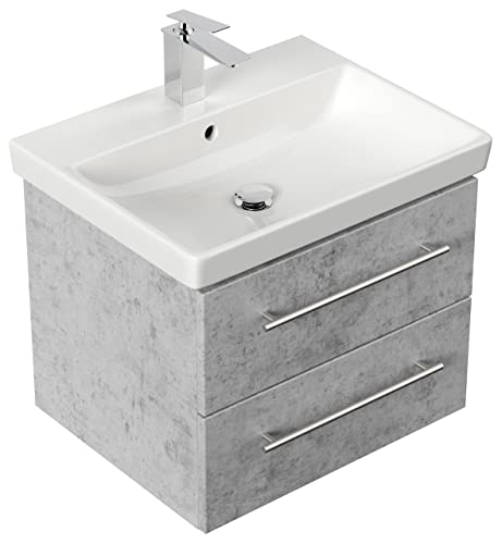 Mobile bagno con lavabo Villeroy & Boch Avento 60cm grigio cemento