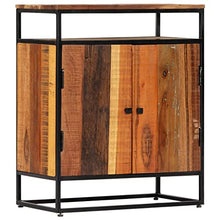 vidaXL Credenza Durevole Madia Resistente Ampia Spaziosa Robusta Pratica Utile Solida Armadio 60x35x76 cm in Legno Massello di Recupero e Acciaio