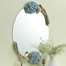 XQAQX Specchio da Trucco Specchio Ingranditore Moda Bathroom Specchio, Senza Telaio, Ovale a Parete Specchio, Specchio di Trucco, Bagno Decorazione 40 * 60cm