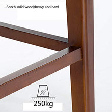 Sgabello Alto in Legno Massello Sgabello da Bar Cabinet Sgabello per La Casa Dell'isola in Stile Europeo Sedia da Bar in Cuoio (Color : D, Size : 42 * 31 * 65cm)