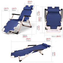 SHUAIIJUAN Sedia per il tempo libero domestico Reclining Giardino Sdraio da spiaggia reclinabili sedie da esterno pieghevole regolabile s Cuscino con Cup Holder for Pool Side all'aperto Yard Beach Dec