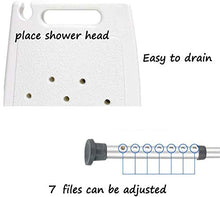 TUHFG Sgabello per Doccia Sgabello da Doccia Sgabello Doccia Sgabello da Bagno Sedia da Bagno Sedia Regolabile Altezza Antiscivolo Pesisca in Alluminio Leggero Peso 150KG Sedia da Bagno