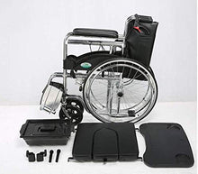 Sedie A Rotelle Semoventi, Trasportabili da Viaggio, Casa con Tavolo da Pranzo E Vasino da Viaggio Portatile Trolley per Anziani Scooter per Disabili Trolley per Scooter per Anziani/Disabili A