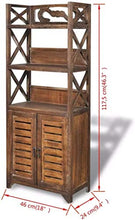 EBTOOLS Armadietto da Bagno, Armadio Colonna da Bagno Mobile Alto da Bagno per Corridoio, Ufficio Ecc, 46 x 24 x 117.5 cm, Marrone