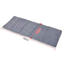 Pieghevole Materasso Nap con Cuscino, Portatile Dormire Pad Tatami Bendo Pieghevole Ufficio Home Bambini Single Morbido Tatami Tappetino-Grigio 190x68cm(74x26inch)