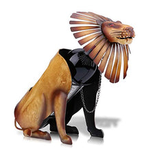 AFCITY Addobbi Natalizi Lion Wine Holder Mensola del Vino Scultura in Metallo Scultura Pratica Decorazione Domestica Decorazione D'interni Artigianato Ornamenti per Il Desktop