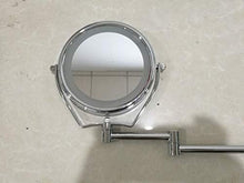 Specchio per il trucco a parete con luci Specchio per il trucco a LED True Image + ingrandimento 7X Specchio da bagno estensibile girevole su due lati, Specchio da parete per la rasatura, Specchio per