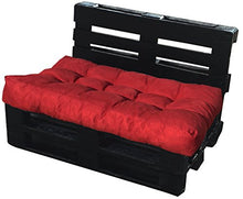 Cuscino per Bancale 120x80x15 cm - Cuscino per Seduta Divano Pallet di legno - COLORE BORDO'