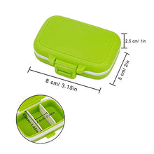 XLKJ 4 Pezzi Portapillole Tascabile Giornaliero,Mini Portapillole Settimanale Mini Box per Pillole