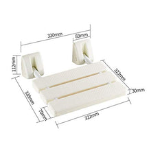MKJYDM Sedile da Bagno Pieghevole Senza Barriere di Sicurezza for disabili Sgabello da Parete for Anziani Sgabello da Bagno Sgabello da Doccia Antiscivolo Sgabello da Bagno