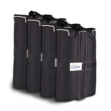 Goutime Peso Gazebo,4 Sacchi di Sacchetto di Sabbia per Giardino Gazebo,La capacità Massima di Un Sacchetto di 18 kg Ancoraggio per Tenda E Gazebo,Nero