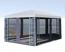 Quick-Star 4 pareti Laterali con zanzariera per Gazebo Rank 3 x 4 m Parete Laterale Antracite.