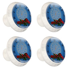 Maniglie per cassetti Manopole per cassetti Manopole rotonde Confezione da 4 per armadietto, cassetti, cassettiere, cassettiere ecc - Natale