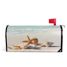 Summer Sea Shells Sabbia Spiaggia Stella Marina Casella Postale Copre Magnetica Giardino Cantiere Home Decor Dimensioni Standard 53,3 cm x 45,7 cm