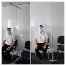Topniu. □ Per il business □ Start Start Guard, Start Sneeze Guardia, Banner portatile estraibile con schermo trasparente per ufficio, negozi, ristorante, aula e altro ancora