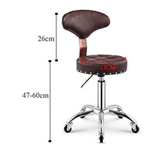 Poltrone Nubao Barber Chair Parrucchiere Sedia da Barbiere Sgabello di Sollevamento Retro presidenza Bellezza Sgabello, Blu (Color : Darkgreen)