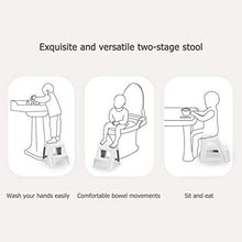 LTINN Sgabello per WC Antiscivolo per Uso Domestico, Forte Fondo Antiscivolo più Stabile, poggiapiedi per Bagno