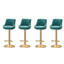 Sgabelli da Bar Sedia Set di 4 Sgabello regolabile contemporanea for Pianale da cucina Alto Bar Altezza Sedie flanella Colazione gratuita Sgabelli di Isola della cucina Niente bracciolo Bar Sgabelli R