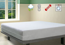 Savel, Coprimaterasso in Spugna Elasticizzata 100% Cotone. Colore: Bianco - Matrimoniale (160x200cm)
