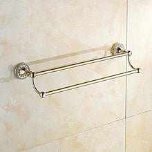 PYROJEWEL A Parete Rack Rail da Bagno cremagliera cremagliere Gancio Doppia cremagliera Oro di Rame Forato 62 Centimetri mensola da Bagno