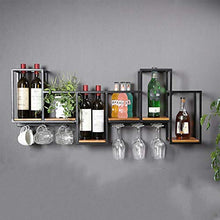 Floating Shelves Portabicchieri per Vino da Appendere a Parete, Facile Installazione Scaffali per Espositori da Bar Creativi, per Cucina, Sala da Pranzo, Cantina
