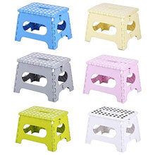 KOLOSM Sgabello Pieghevole da Bagno Poggiapiedi Pieghevole Punto Portatile DOT Antiscivolo per Bambini Sgabello per Bambini Sgabelli da Bagno (Color : White)