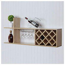 mmmy Portabottiglie, portabottiglie da Parete, in Legno massello Multistrato Europeo sospeso Bar Multi-Funzione armadietto del Vino