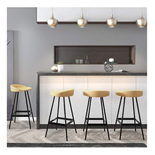 WDX- Bar Stool Bar Stool Moda Creativa Bar Chair Casa Schienale Alto Seggiovia Bar Stool Rotante ad Alta Sgabello Sgabello Colazione Ristorante Ascensore Sgabello Confortevole (Color : Yellow)