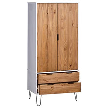 Armadio New York Range bianco legno di pino chiaro