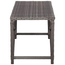 Tidyard Panchina da Giardino 120 cm in Polyrattan Grigio, Panchina da Giardino, Panchina da Esterno 120 x 40 x 43 cm