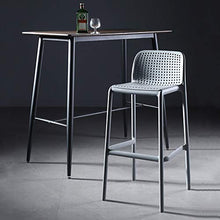 XINGLEI Sgabelli Alti, sgabelli da Bar Moderni con Gambe robuste e Comodo poggiapiedi, per bancone da Cucina per Il Tempo Libero, Altezza Seduta 65 cm / 75 cm (Color : Black, Size : 75cm)
