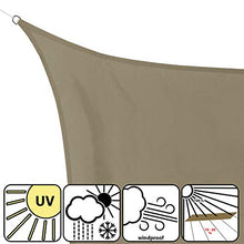 BB Sport Tenda Velo Sole Trapezio 3m / 4m x 3m Cappuccino Vela Sole Ombreggiante 100% PES Protezione Solare UV 30+ Parasole Giardino Esterni