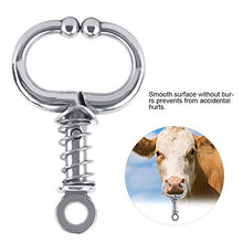 Regun Anello da Naso per bovini da Toro in Acciaio Inossidabile - Anello da Naso per bovini da Mucca in Acciaio Inossidabile Accessorio di Allevamento(3)