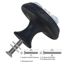 Set di 4 maniglie rotonde per armadio da cucina, credenza, cassettiera, cassettiera, con viti, per cucina, comò, armadietto, bagno, armadio, rugby, calcio