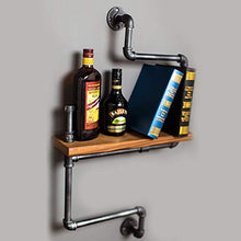 &ripiano di stoccaggio Wallboard Hanging Shelf, Soggiorno Camera da letto multifunzione Parete attrezzata Mensola in ferro battuto Legno Tubo Rack Scaffale di finitura (Color : 1#)