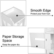 Zerone - Armadietto portaoggetti da bagno, in legno bianco, moderno, autoportante, con porta a scatto e ripiano aperto, per casa, soggiorno, camera da letto, 100 x 20 x 20 cm