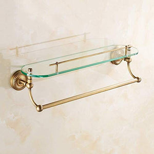 NHLBD Mensola da Bagno, mensola portaoggetti - Bagno Mensola a Parete Doccia Caddy Rame Rack di stoccaggio for Doccia partizione Camera Bagno