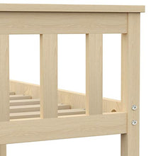 BIGTO - Struttura per letto in legno di pino massiccio, per camera da letto, stile B, 100 x 200 cm, colore: Marrone chiaro