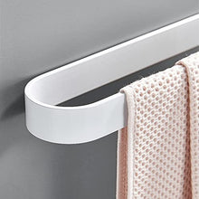 Bagno portasciugamani verniciato bianco bagno monoforo portasciugamani sospeso pugno-libero asciugamano appeso asta appendiabiti rack 60 cm