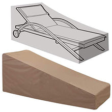 STZYY Fodere per mobili da Giardino, Fodere per Chaise Longue da Patio, Resistente agli Agenti atmosferici in Tessuto Oxford Anti-UV Impermeabile per Esterni, Facile da Usare, Marrone, 82x30x31 po