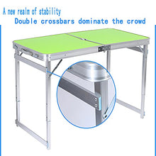 Rund Table De Pique-Nique Plante Et Plage Set De Table Et Chaises En Allegamento D'alluminio avec 4 SIÈGGES pour intérieur, EXTÉRIEUR, Camping, Fête, Barbecue, Jardin(Color:Verde)